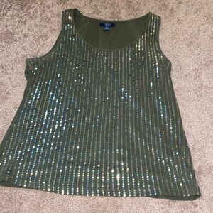 Chaps tank top glitzy